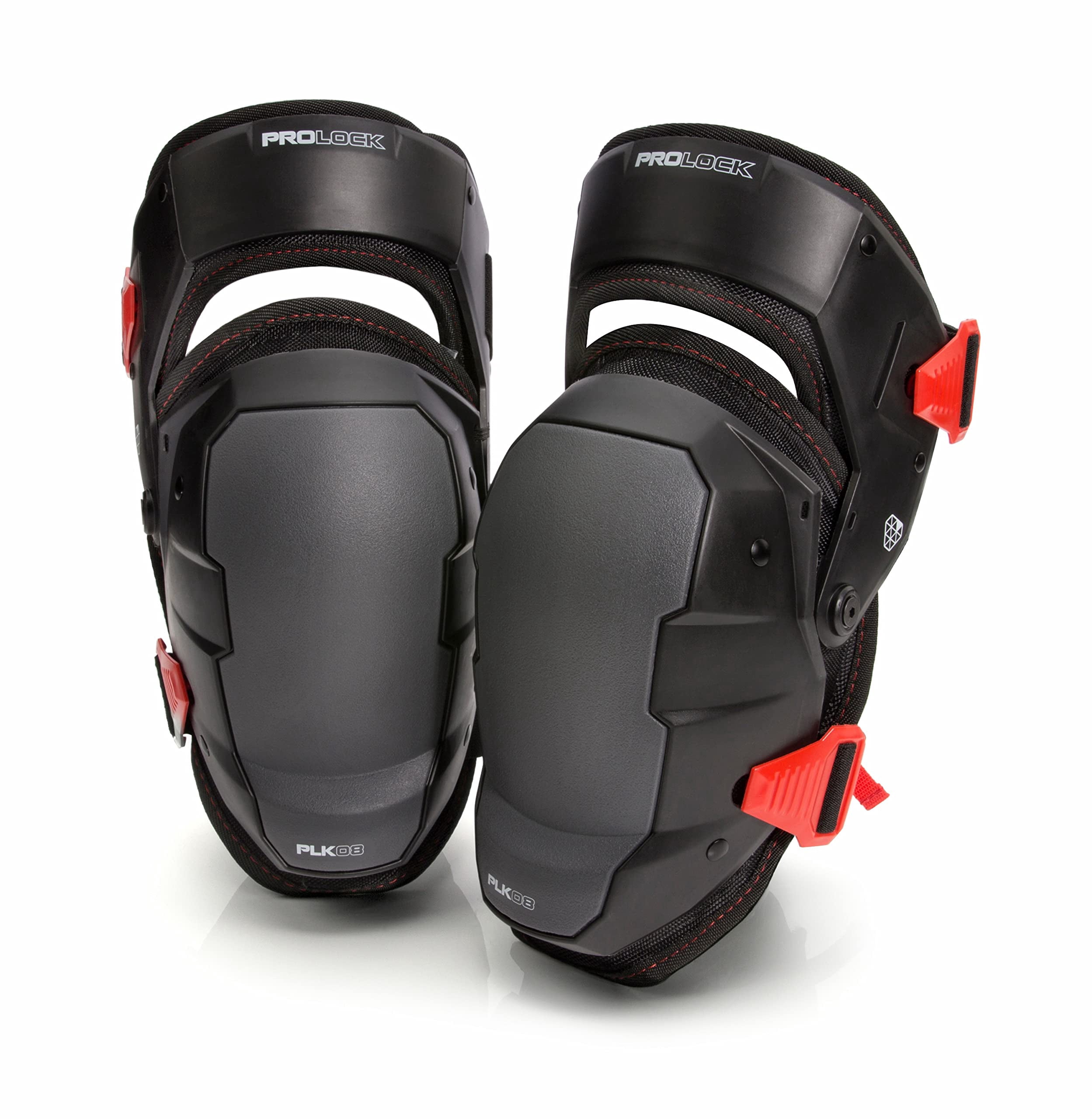 Prolock Impact-Absorbing Gel Knee Pads with Thigh Stabilization, Ideal for Flooring/Roofing, Adjustable (1 pair) CA2