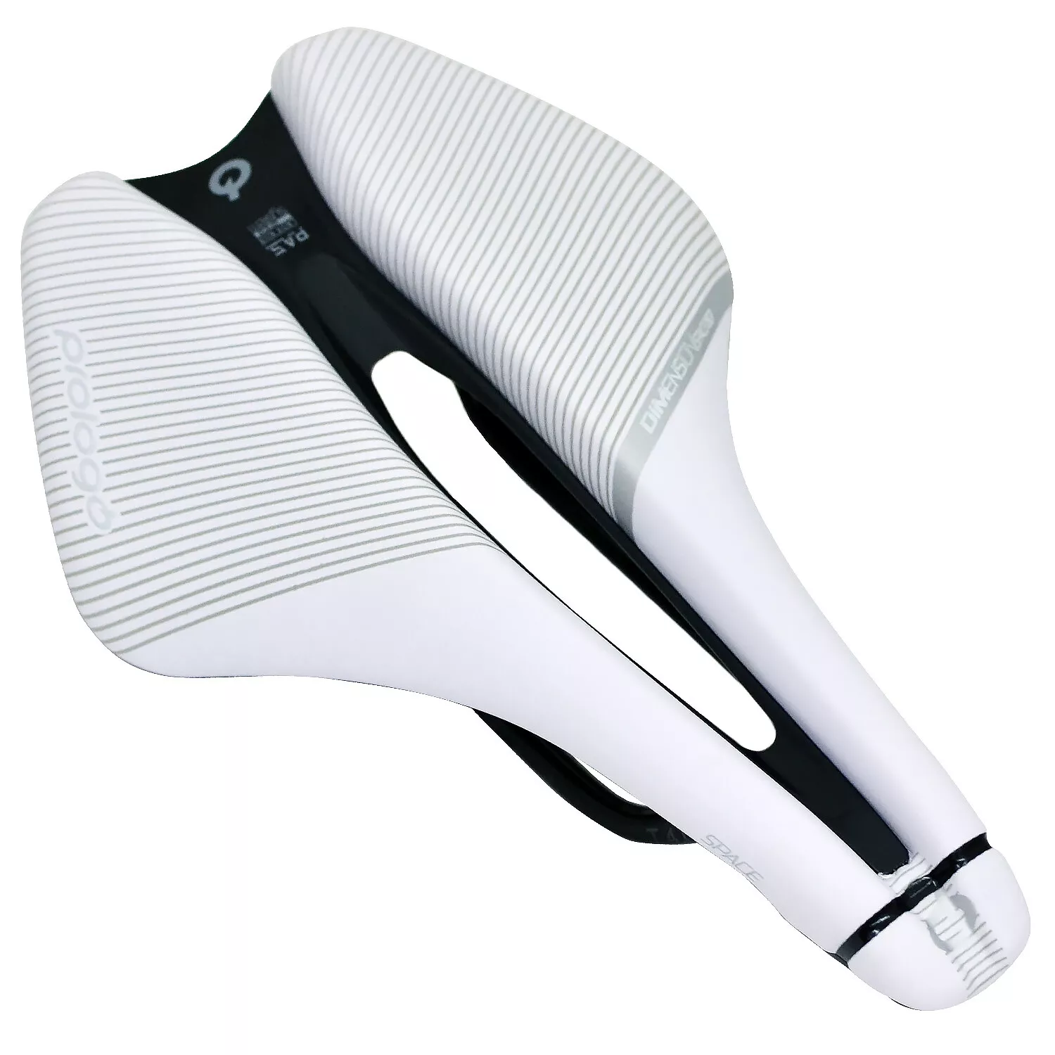 Selle Prologo Dimension Space T4.0 – 245 X 153 Mm, Rail 7 Mm, Blanc, 258 G – Pour Vélo Route Et Triathlon