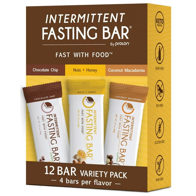 Prolon Fast Bars OIF8 Keto, Gluten Free, Dairy Free, Protein, For