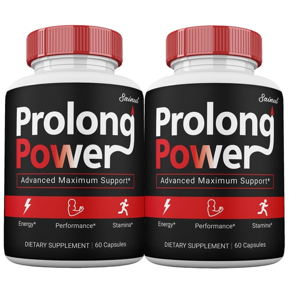 Prolong Power Capsules for Men, Maximum Strength, Prolong Power Male Supplement Pills (2 Pack)