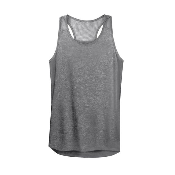 Prolriy Athletic Gym Workout Tops for Women Tops Tops Tank Workout Running Shirts Racerback Mesh Yoga Women, Women's Blouse Tank Top for Women, Womens Tops Grey XXL