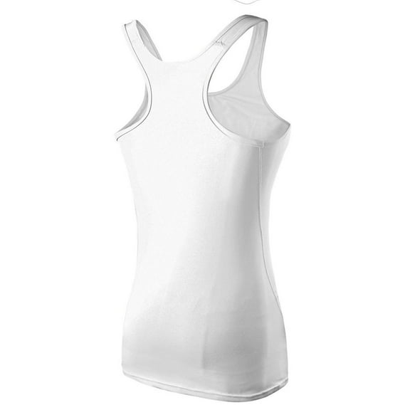 Prolriy Athletic Gym Workout Tops for Women Yoga Tops Women Sportswear Vest Fitness Tight Sleeveless Running Shirt Tank Top for Women, Womens Tops White M