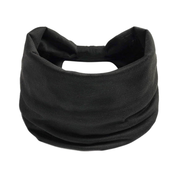 Prolriy Bandana Headbands for Women Elastic Hair Elastic Headband Running Wicking Yoga Non-Slip Headband Sports Headband Exercise Ladies Knotted Wide Hijab Headband Hair Accessories for Women One Size