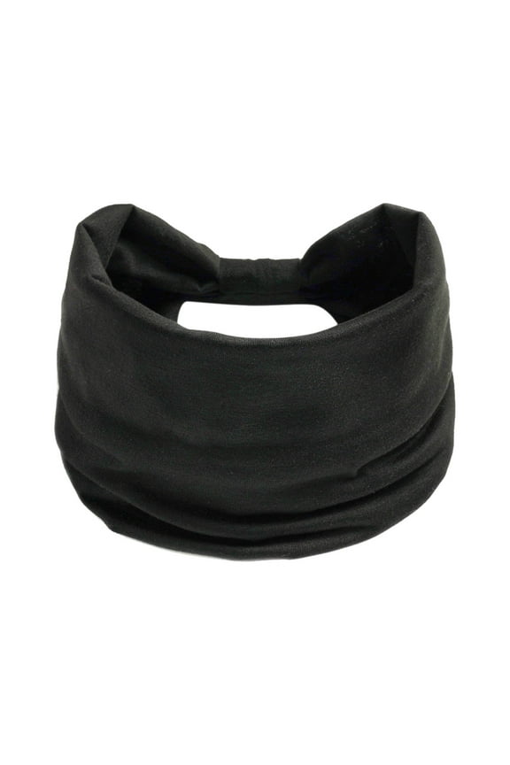 Bandana Headbands for Women Elastic Hair Elastic Headband Running Wicking Yoga Non-Slip Headband Sports Headband Exercise Ladies Knotted Wide Hijab Headband Hair Accessories for Women One Size