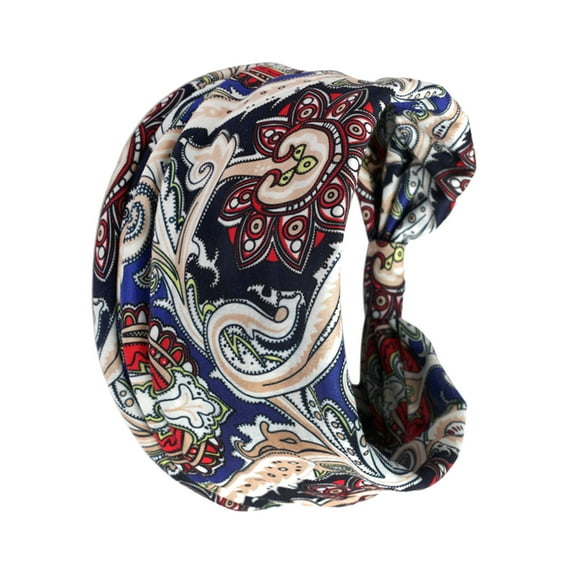 Prolriy Bandana Headbands for Women Running Yoga Headband Exercise Headband Non-Slip Hair Ladies Elastic Knotted Elastic Hijab Headband Wide Wicking Sports Headband Hair Accessories for Women