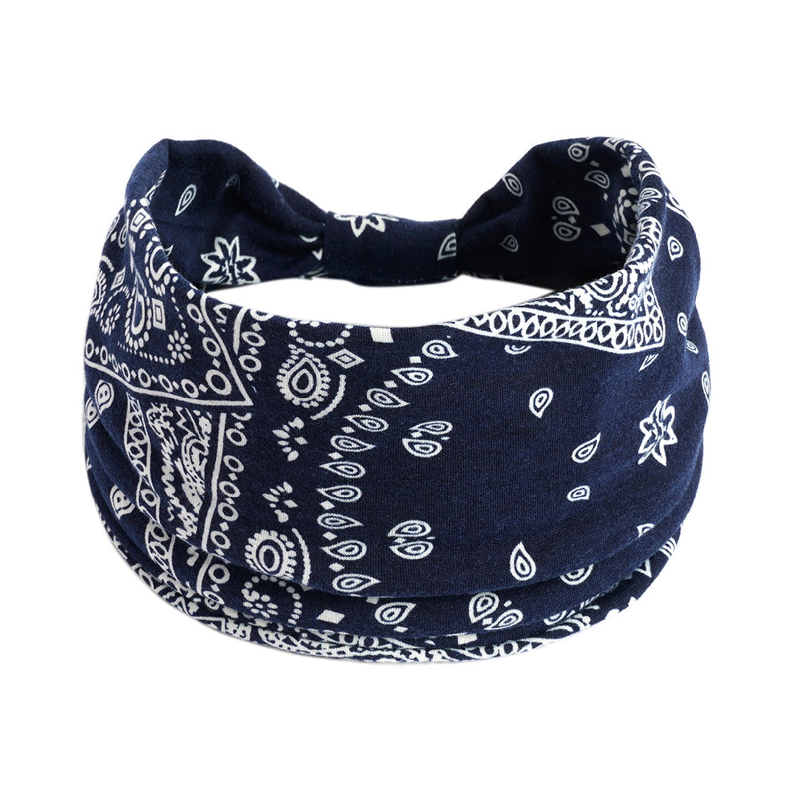 Bandana Headbands for Women Running Yoga Headband Exercise Headband Non-Slip Hair Ladies Elastic Knotted