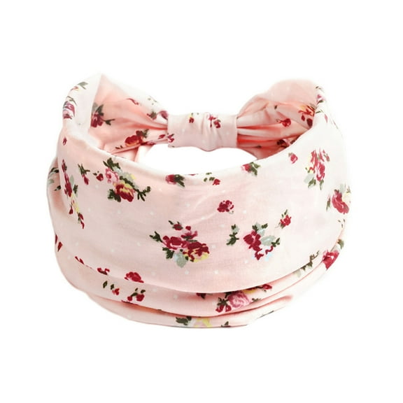 Prolriy Bandana Headbands for Women Sports Headband Hijab Hair Wide Non-Slip Headband Yoga Ladies Running Knotted Headband Elastic Wicking Exercise Elastic Headband Hair Accessories for Women