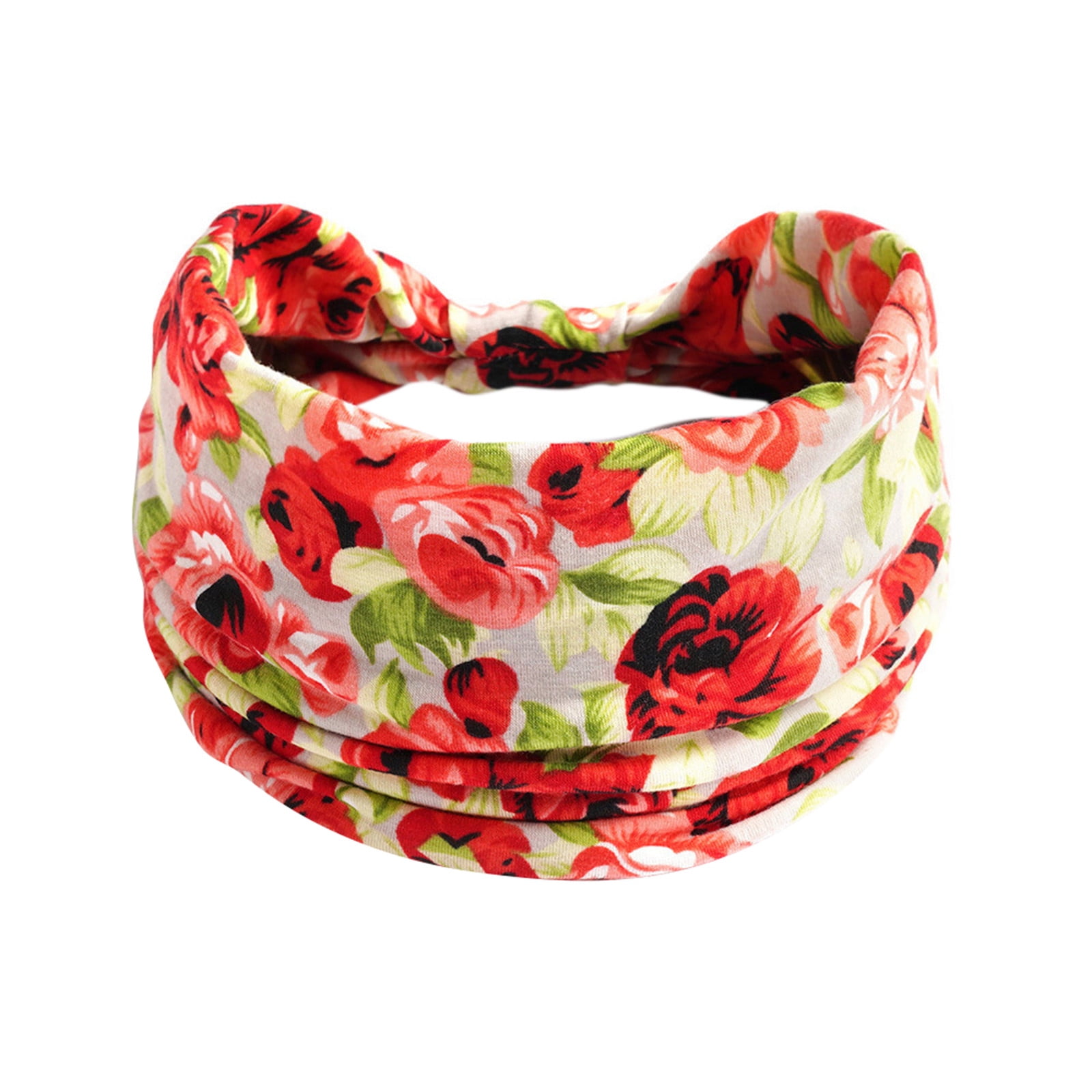 Prolriy Bandana Headbands for Women Sports Headband Hijab Hair Wide Non-Slip Headband Yoga Ladies Running