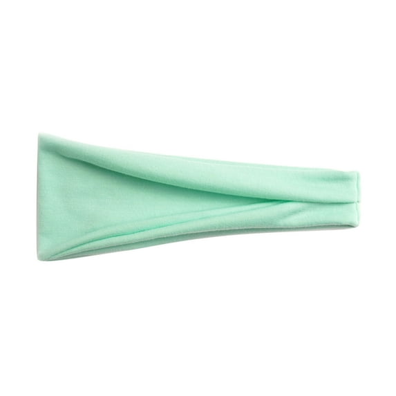 Prolriy Bandana Headbands for Women, Women Casual Leisure Sports Solid Color Yoga Hairband Sports Elastic Sweat Absorbent Headband Hairband Hair Accessories for Women Mint Green One Size