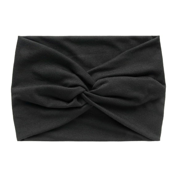Prolriy Bandana Headbands for Women Fashion Casual Yoga Hairband Sports Elastic Sweat Absorbing Headband Hair Accessories for Women Black