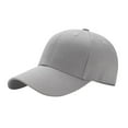 thumbnail image 1 of Prolriy Baseball Cap Hats for Men Women Baseball Casual Summer Outdoors 1Pc Color Solid Women's Cap Sports Men's Hat and Baseball Caps Trucker Hat Grey, 1 of 4