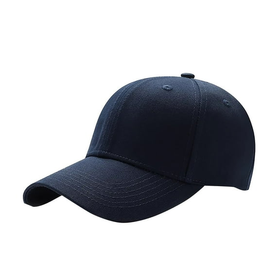 Prolriy Baseball Cap Hats for Men Women Baseball Casual Summer Outdoors 1Pc Color Solid Women's Cap Sports Men's Hat and Baseball Caps Trucker Hat Navy