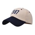 thumbnail image 1 of Prolriy Baseball Cap Hats for Men Women Male Female Neutral Summer Splice Color Embroidery Baseball Caps Hat Visors Trucker Hat Navy, 1 of 5