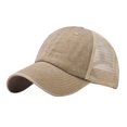 thumbnail image 1 of Prolriy Baseball Cap Hats for Men Women, Men Ladies Hat Fashion Baseball Cap Denim Buckle Outdoor Sunshade Hat Trucker Hat Khaki, 1 of 3