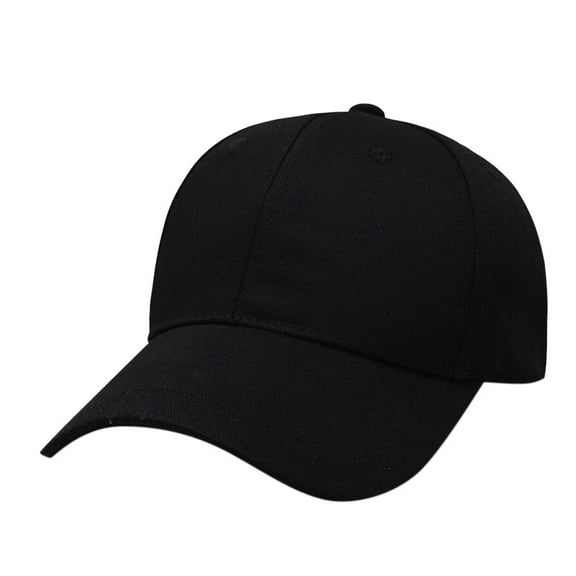 Prolriy Baseball Cap Hats for Men Women Visor Plain Baseball Unisex Trucker Cap Buns Hat Messy Ponytail Baseball Caps Trucker Hat Black