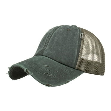Prolriy Baseball Cap Sun Solid Cap Hop Adjustable Hat Men Hat Hip Color Women Baseball Unisex Baseball Caps Hats for Men Army Green One Size