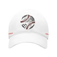 thumbnail image 1 of Prolriy Baseball Cap, Washed Baseball Pattern with Printed Baseball Caps on Both Sides Sun Hats for Women White, 1 of 4