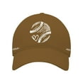 thumbnail image 1 of Prolriy Baseball Cap, Washed Baseball Pattern with Printed Baseball Caps on Both Sides Sun Hats for Women Yellow, 1 of 4