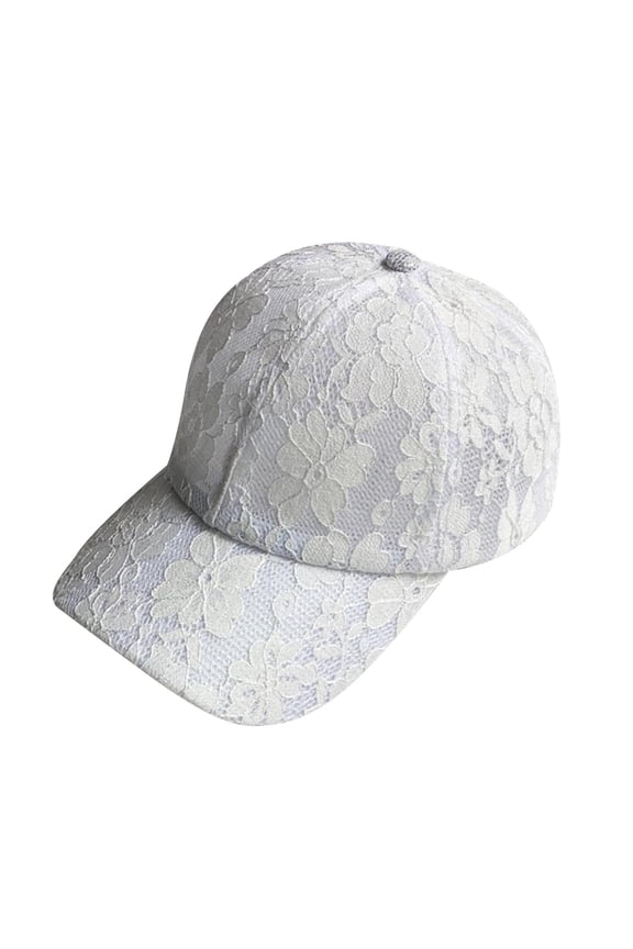 Baseball Cap Women, Women's Hollowed Out Simple Sun Breathable Sun Hat Tongue Cap Hats for Women White