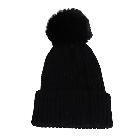 Prolriy Beanies Hats Men All Girls Boys Winter Hats Fleece Warm Thick Fashion Knitted Hat, Hats for Men Black One Size