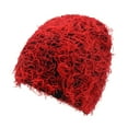 thumbnail image 1 of Prolriy Beanies Hats Men Knitted Fuzzy Winter Hats Thick Warm Snow Hats for Women Men Outdoor Ski Knit Cap Hats for Men Red, 1 of 2