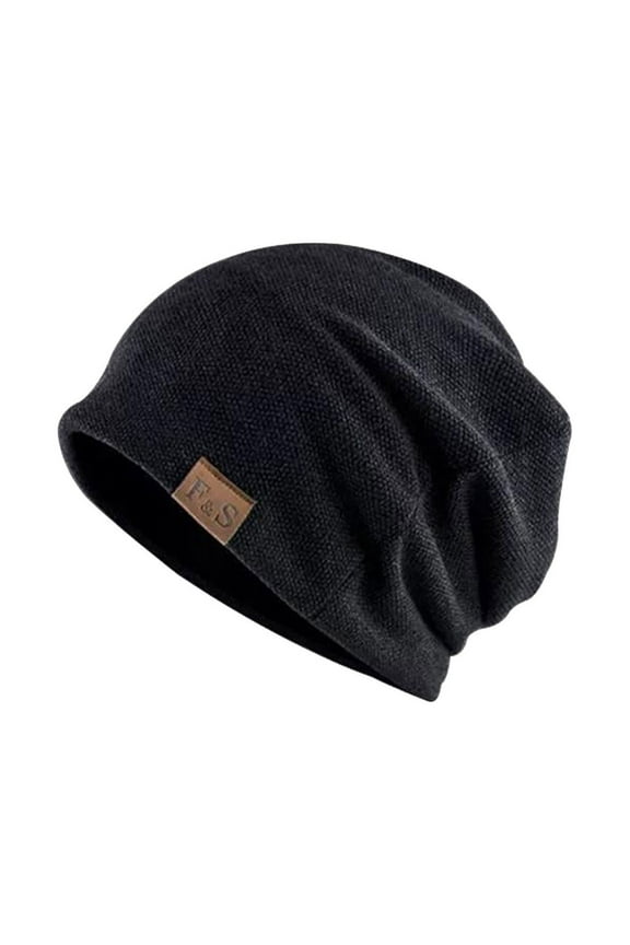 Beanies Hats Men Men Womens Autumn and Winter Square Pile Hat Lattice Pile of Hats Retro Warm Fashion Hat Hats for Men Black