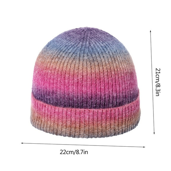 Prolriy Beanies Hats Men Warm and Beanie Winter Knit Cap Pom Mens Hats Hat Knitted Mens and Womens for Women with Faux Baseball Caps Wool Beanie Winter Hats for Women D