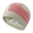 thumbnail image 1 of Prolriy Beanies Hats Men Winter Fleece Warm Hat Plaid Knitted Hat Beanie Hat for Men & Women Ear Hat Thickened Outdoor Hat Hats for Men White, 1 of 4