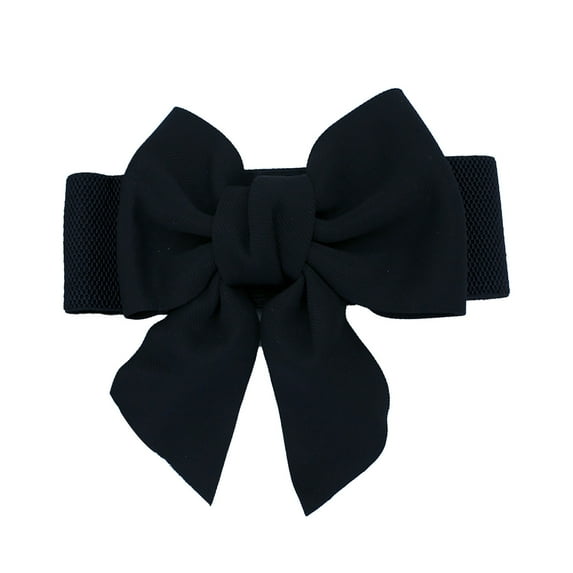 Prolriy Belts for Women, Womens Vintage Wide Elasticwaist Belt Dress Waist Sweater Coat Elastic Elastic Wide Waist Seal Flowers Buckle Belt Womens Belt Black