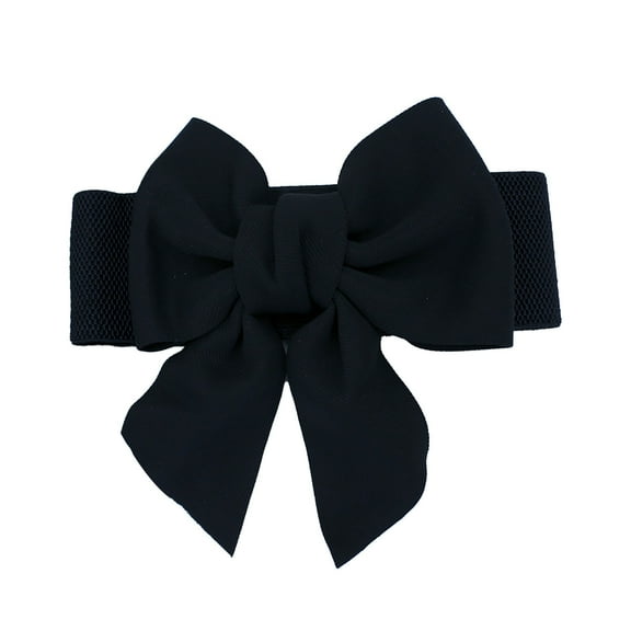 Prolriy Belts for Women, Womens Vintage Wide Elasticwaist Belt Dress Waist Sweater Coat Elastic Elastic Wide Waist Seal Flowers Buckle Belt Womens Belt Black