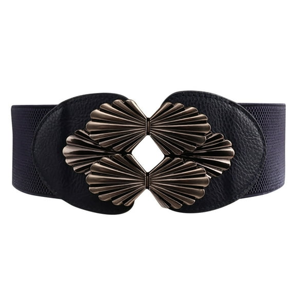 Prolriy Belts for Women Accessories Waist Solid Buckle Belt Waistband Women Vintage Boho Fashion Lady Belt Womens Belt Navy