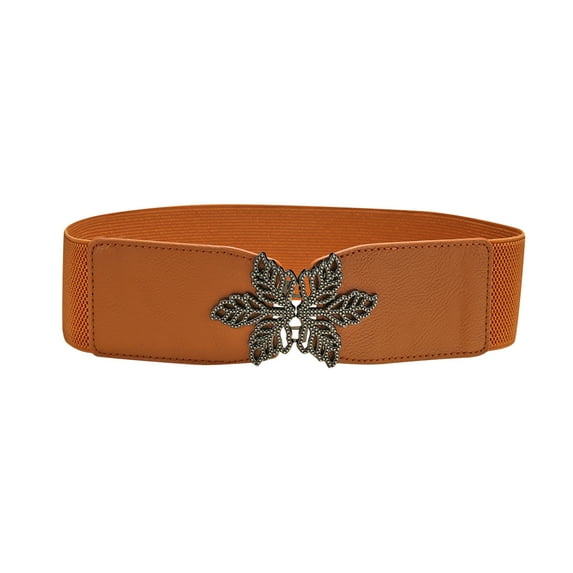 Prolriy Belts for Women Belt Stretch Belt Dress Belt Design Women's Creative Narrow Fashion Belt Womens Belt Brown