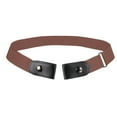 thumbnail image 1 of Prolriy Belts for Women Buckle Elastic Belts No Bulge Hassle No Comfortable Buckle-Less Belt Womens Belt Coffee, 1 of 2