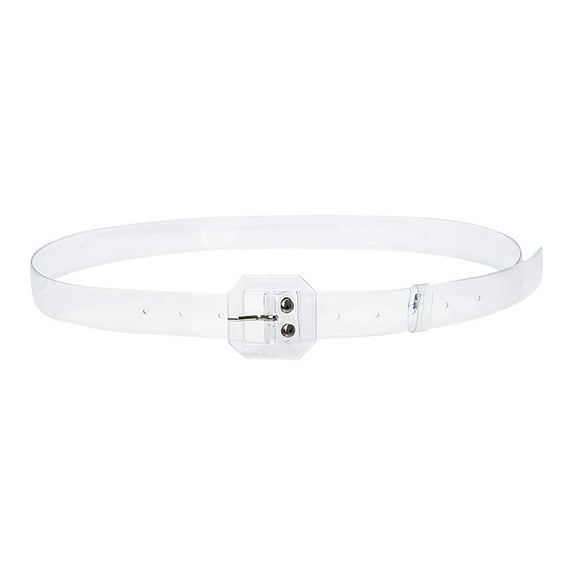 Prolriy Belts for Women Fashion Women Ladies Waist Belt Body Belt Wide Clear Candy Color Belt Womens Belt White 2.8X1X115