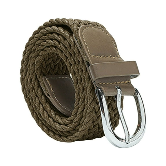 Prolriy Belts for Women Ladies Fashion Wax Rope Ladies Belt Retro Decorative Jeans Belt Dress Pin Buckle Belt Women, Womens Belt Khaki One Size