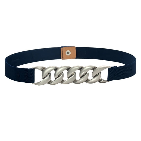 Prolriy Belts for Women Lady Stretch Fashion Dress Waist Belt Women Wide Buckle Elastic Belts Wide Belt Womens Belt Black