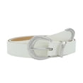 thumbnail image 1 of Prolriy Belts for Women Leather Belt Fashion Dress Belt with Single Prong Buckle Womens Belt White, 1 of 3