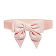 thumbnail image 1 of Prolriy Belts for Women, Women Cute Bow Wide Elastic Waist Belt Adorable Dress Accessory Womens Belt Pink, 1 of 6
