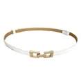 thumbnail image 1 of Prolriy Belts for Women, Women's Belt Women's Fine Decorative Dress Suit Sweater Waistband Leather Small Belt Womens Belt White, 1 of 4