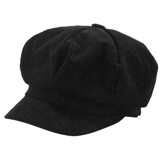 Prolriy Beret Hats for Women Vintage Women Winter Solid Hat Beret Cap Korean Painter Newsboy Womens Hats Black One Size