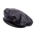thumbnail image 1 of Prolriy Boinas Para Mujer, Classic Pu Leather French Beret Hat for Women Adjustable Solid Color Artist Painter Cap Womens Hats Black, 1 of 3