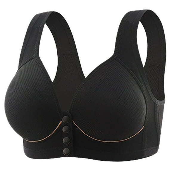 Prolriy Bras for Women Bras for Women Sports Push Up Bra Wireless Beauty Back Bralettes High Support Brasieres Comfort No Underwire Bras Bralettes for Women Black XL