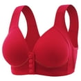 thumbnail image 1 of Prolriy Bras for Women Bras for Women Sports Push Up Bra Wireless Beauty Back Bralettes High Support Brasieres Comfort No Underwire Bras Bralettes for Women Red XXL, 1 of 9
