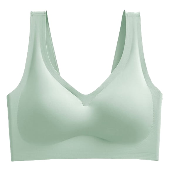 Prolriy Bras for Women No Underwire Women Rings Steel Without Underwear Bra Size Yoga Vest Plus Sports Sports Bras for Women, Womens Bras Green L