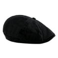 thumbnail image 1 of Prolriy Cabbie Beret Hats for Men Fashion Men's Classic Beret Newsboy Flat Cap Casual Cabbie Hat Flat Mens Hats Black One Size, 1 of 1