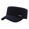thumbnail image 1 of Prolriy Cadet Hats for Men Cheers.Us Men Cotton Cap Cadet Hat Trucker Dad Hat Flat Top Adjustable Classic Baseball Cap Mens Hats Navy, 1 of 2