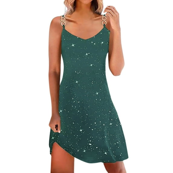 Prolriy Cocktail Dresses for Women, Women's Hot Diamond Sling Dress Prom Dresses 2024 Womens Dresses Green M