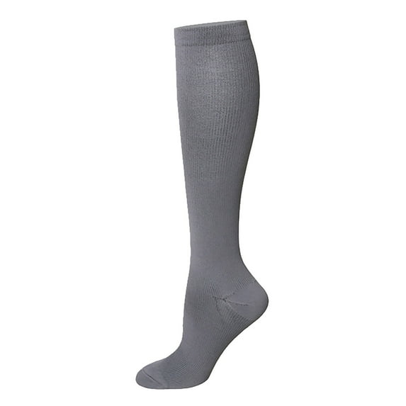 Prolriy Compression Socks for Women Summer Mid Tube Solid Color Compression Socks Sports Socks Pressure Socks Calf Socks Pressure Socks Knee High Socks Womens Socks Grey M