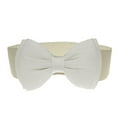 thumbnail image 1 of Prolriy Corset Belts for Women Belt Waist Elastic Waistband Wide Bowknot Fashion Women Stretch Belt Womens Belt Beige, 1 of 2