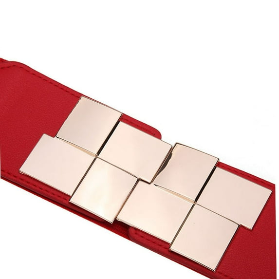 Prolriy Corset Belts for Women Belt Wide Waist Ladies Elastic Dress Body Accessories Women Fashion Belt Womens Belt Red